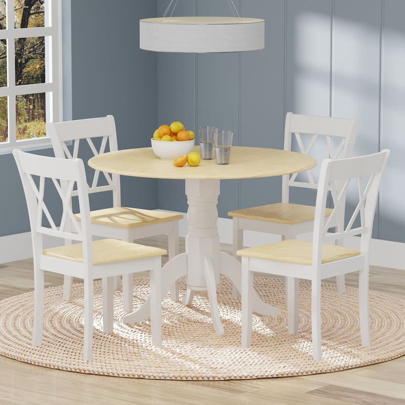 5 piece round dining set